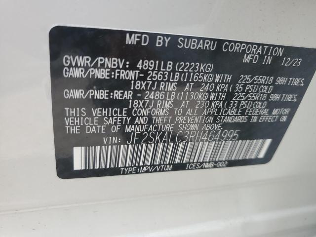 2024 SUBARU FORESTER L - JF2SKALC3RH464995