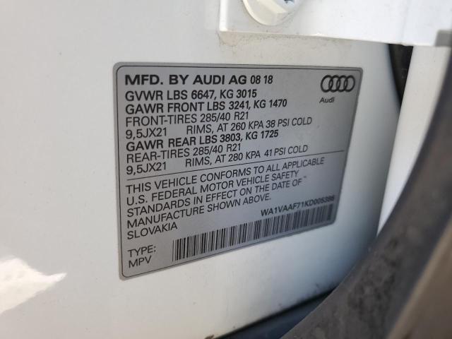 VIN WA1VAAF71KD005386 2019 Audi Q7, Prestige no.14