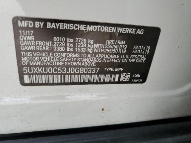 VIN 5UXKU0C53J0G80337 2018 BMW X6, Sdrive35I no.13