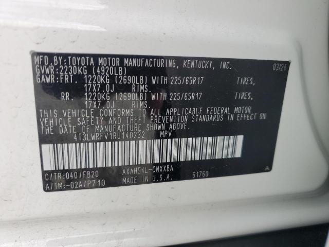 2024 TOYOTA RAV4 LE - 4T3LWRFV1RU140232