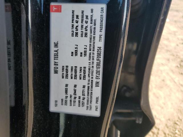 VIN 5YJ3E1EB0JF098254 2018 Tesla MODEL 3 no.12