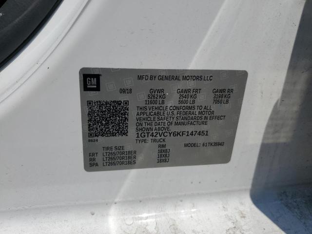 2019 GMC SIERRA K35 - 1GT42VCY6KF147451