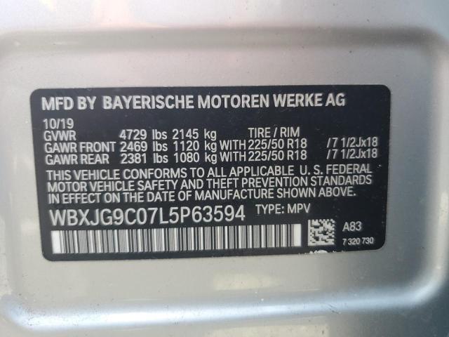 VIN WBXJG9C07L5P63594 2020 BMW X1, Xdrive28I no.13