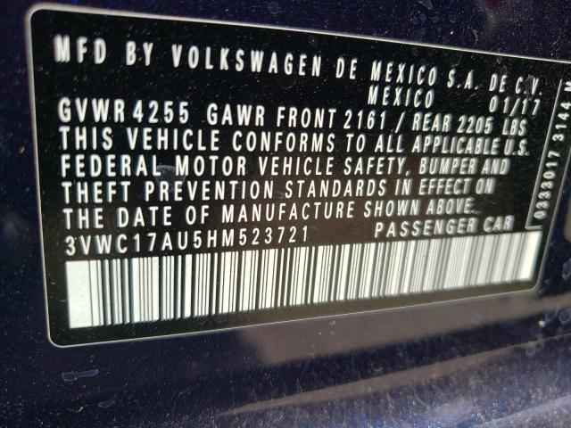 2017 VOLKSWAGEN GOLF SPORT - 3VWC17AU5HM523721