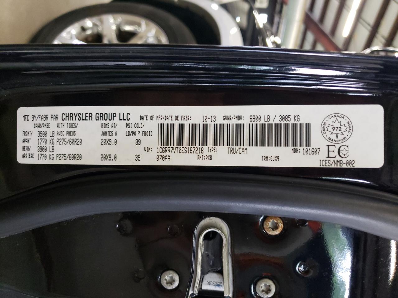 1C6RR7VT0ES187218 2014 Ram 1500 Laramie