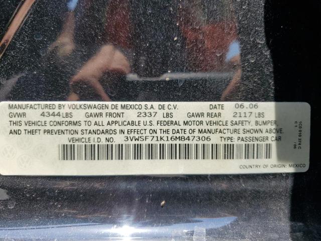 2006 Volkswagen Jetta 2.5 Option Package 1 VIN: 3VWSF71K16M847306 Lot: 63435414