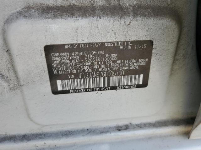 2016 SUBARU IMPREZA LI - JF1GJAN67GH005700