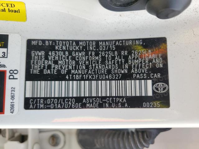 VIN 4T1BF1FK3FU046327 2015 Toyota Camry, LE no.13