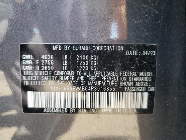 2023 SUBARU LEGACY 4S3BWAB64P3016855