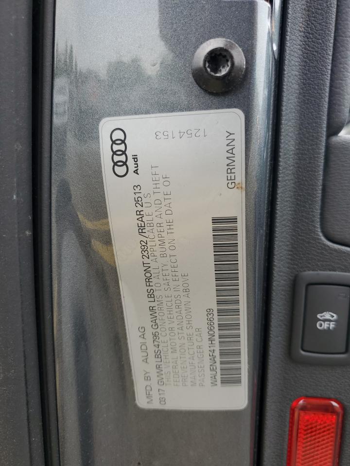 WAUENAF41HN066639 2017 Audi A4 Premium Plus