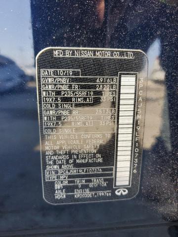 2020 INFINITI QX50 PURE - 3PCAJ5M19LF107376