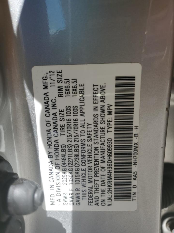 2HKRM4H36DH609930 2013 Honda Cr-V Lx