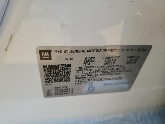 2018 CHEVROLET SILVERADO - 3GCUKSEC8JG485088