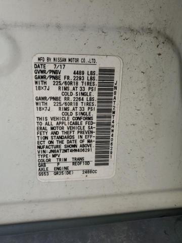 2017 NISSAN ROGUE S - JN8AT2MT4HW406291