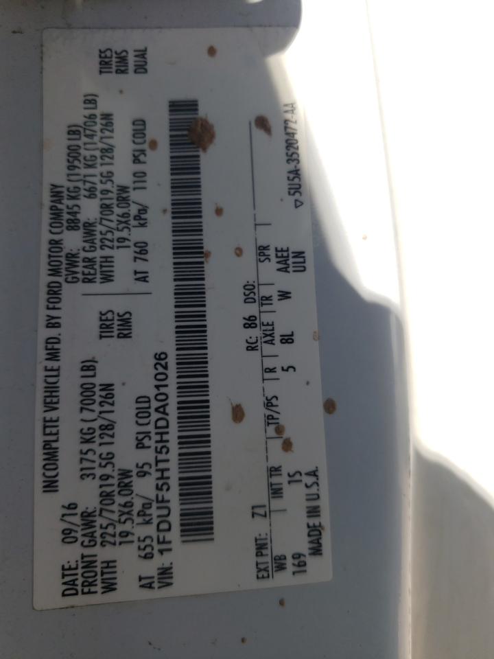 1FDUF5HT5HDA01026 2017 Ford F550 Super Duty