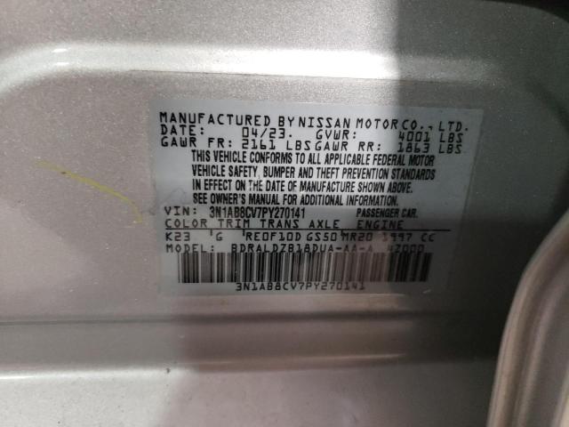 2023 Nissan Sentra Sv VIN: 3N1AB8CV7PY270141 Lot: 61686564