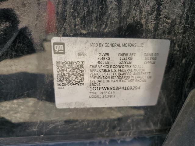 2023 Chevrolet Bolt Ev 1Lt VIN: 1G1FW6S02P4169294 Lot: 61668364