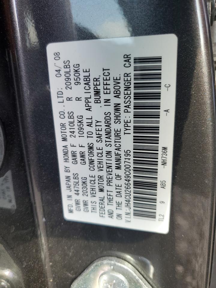 JH4CU26649C007195 2009 Acura Tsx