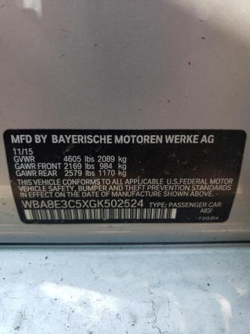 VIN WBA8E3C5XGK502524 2016 BMW 3 Series, 328 Xi Sulev no.12