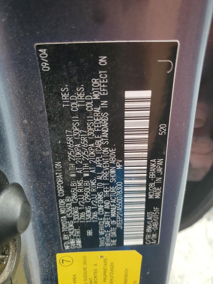 JTEEP21A550078300 2005 Toyota Highlander Limited