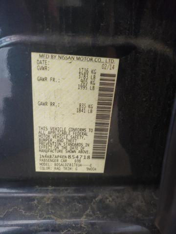 2014 Nissan Sentra S VIN: 1N4AB7AP4EN854718 Lot: 61573534