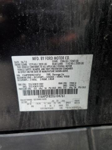 2014 Ford Taurus Limited VIN: 1FAHP2F82EG104761 Lot: 62142964