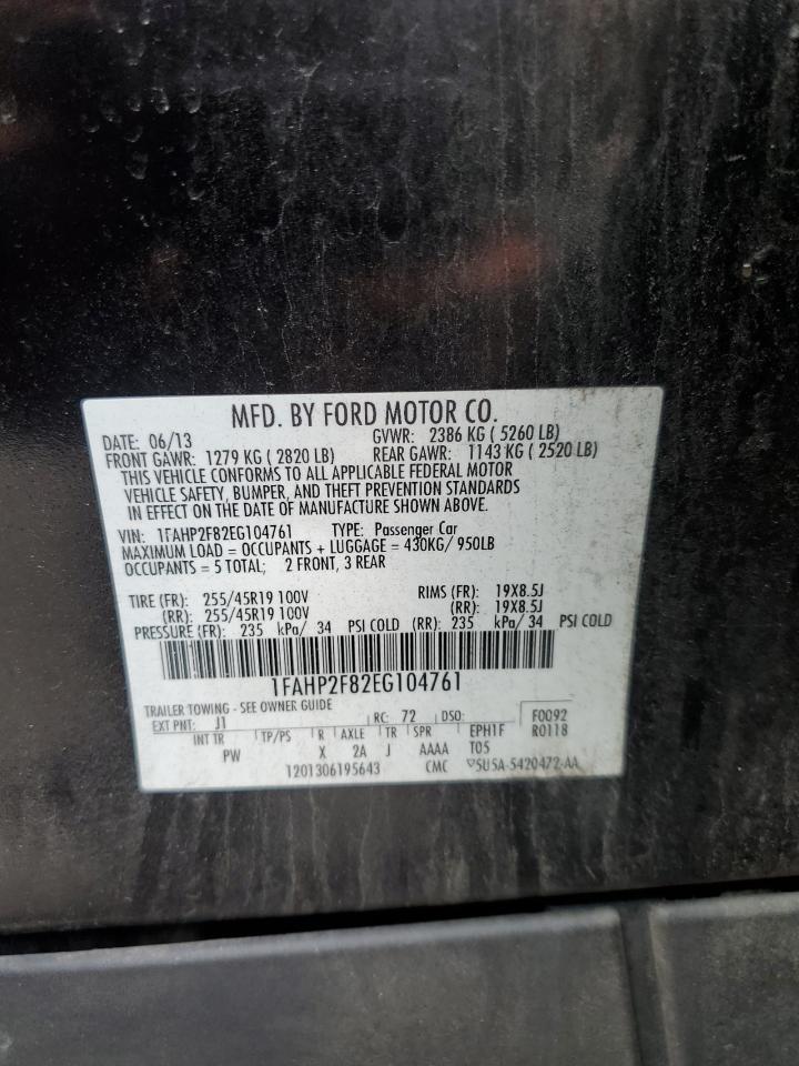 1FAHP2F82EG104761 2014 Ford Taurus Limited