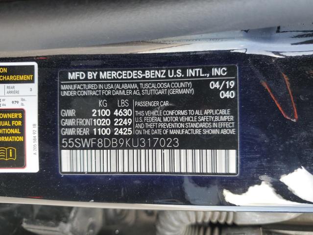 VIN 55SWF8DB9KU317023 2019 Mercedes-Benz C-Class, 300 no.13