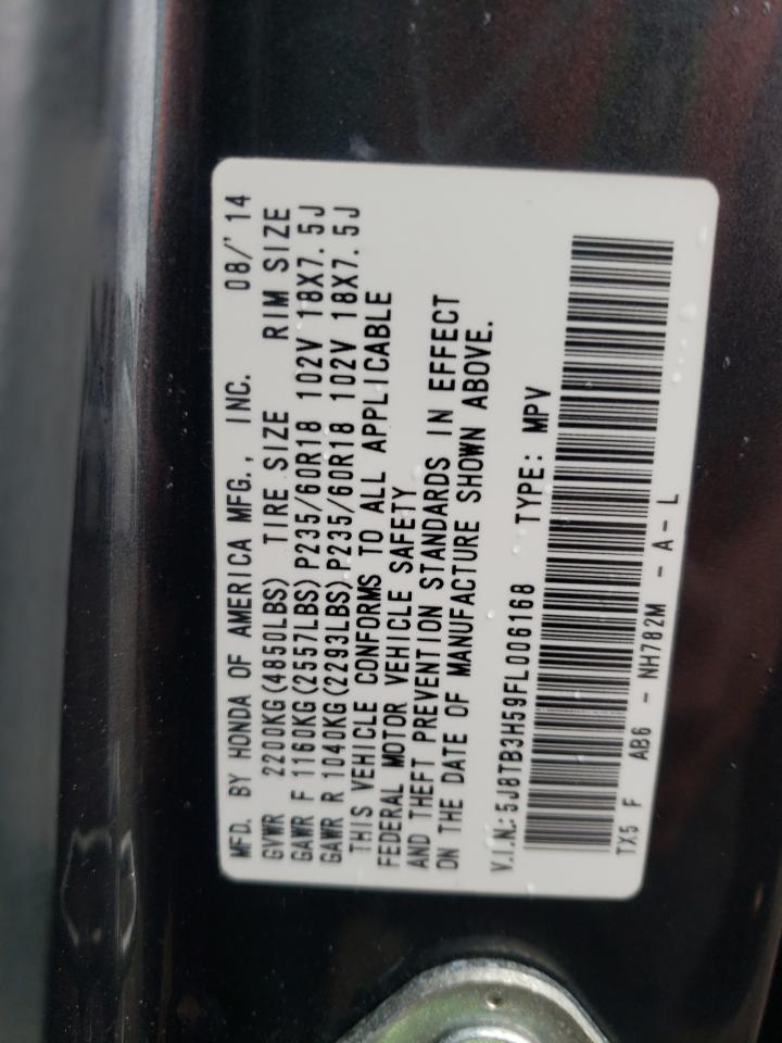 5J8TB3H59FL006168 2015 Acura Rdx Technology