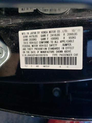 2012 Acura Tsx VIN: JH4CU2F48CC007819 Lot: 61935234