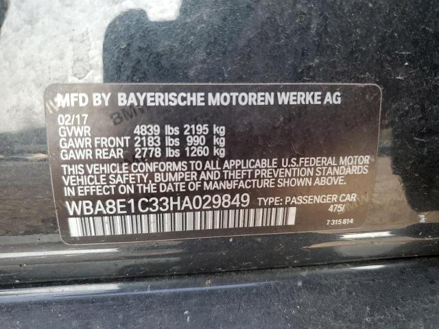 2017 BMW 330E - WBA8E1C33HA029849