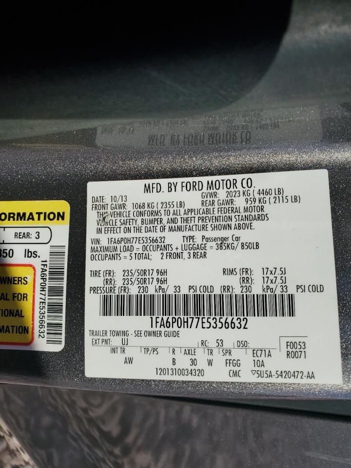 Lot #2789469464 2014 FORD FUSION SE