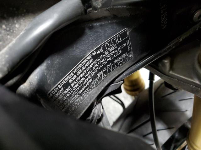 2010 BMW S 1000 RR - WB1051702AZV41509
