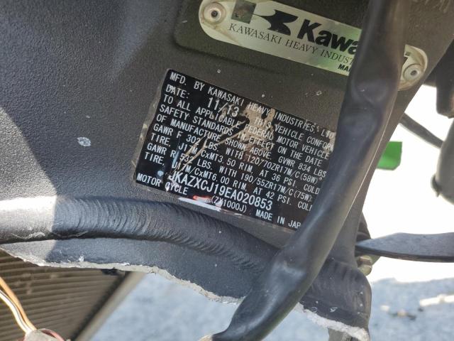 2014 KAWASAKI ZX1000 J JKAZXCJ19EA020853