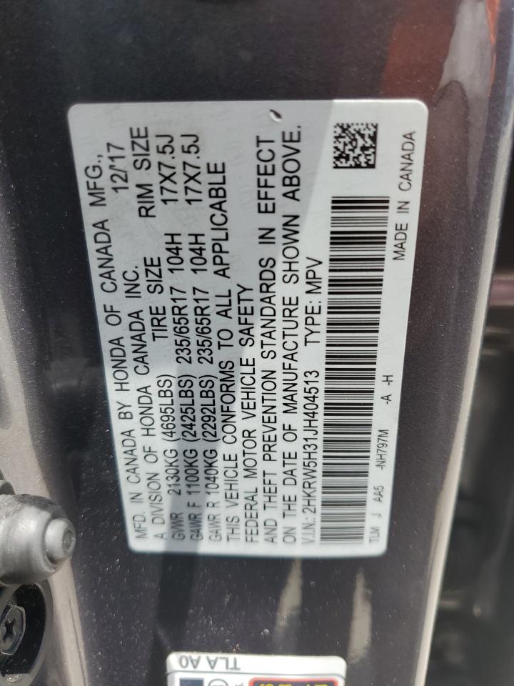 2HKRW5H31JH404513 2018 Honda Cr-V Lx