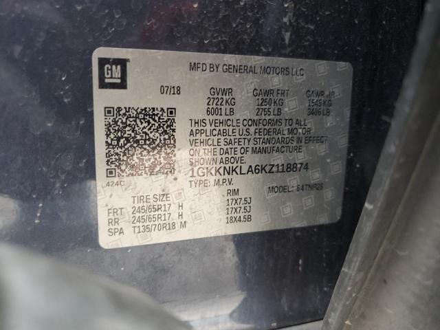 2019 GMC ACADIA SLE - 1GKKNKLA6KZ118874