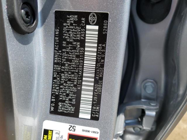 2024 TOYOTA CAMRY SE N 4T1G11AK6RU911159  62562074