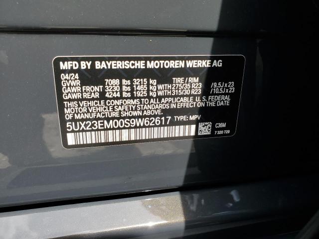 VIN 5UX23EM00S9W62617 2025 BMW X7 no.14