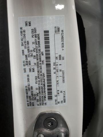 2021 Ford Escape Sel VIN: 1FMCU9H64MUA27291 Lot: 61152384