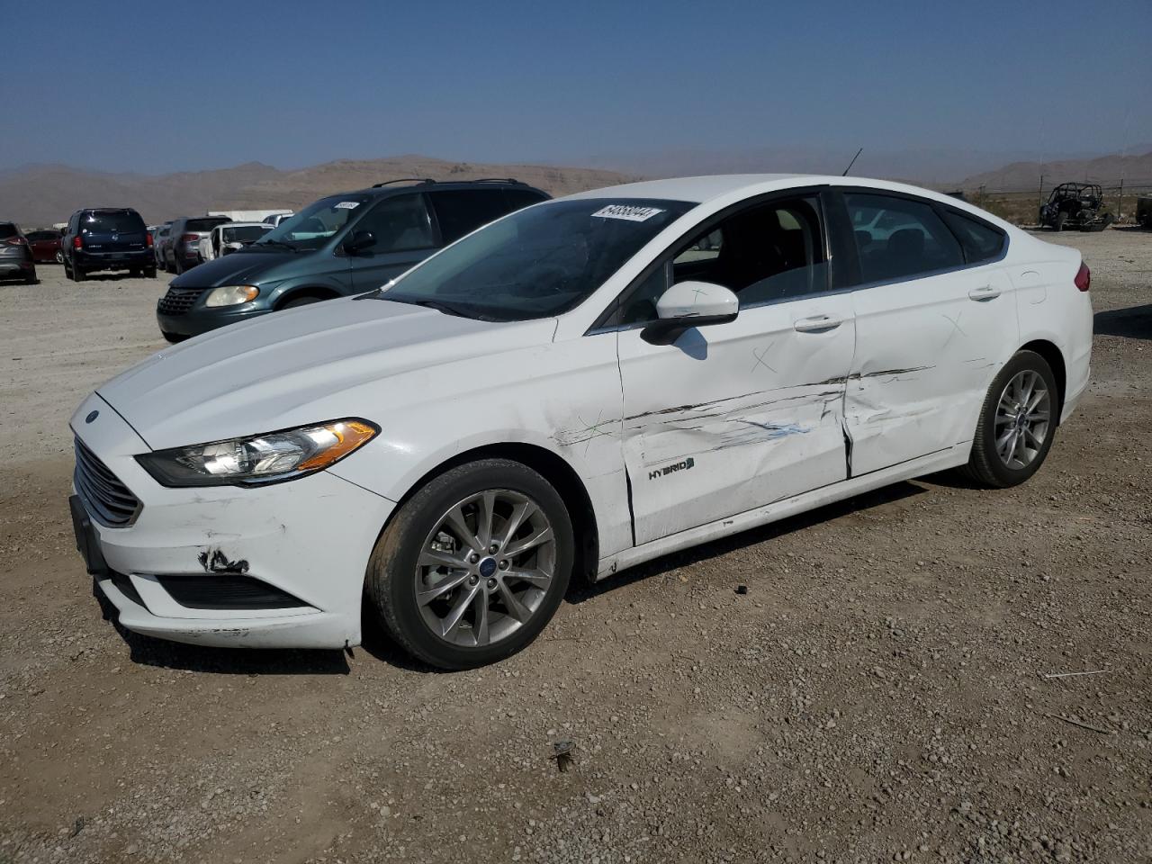 FORD FUSION SE 2017 white  hybrid engine 3FA6P0LU6HR385618 photo #1