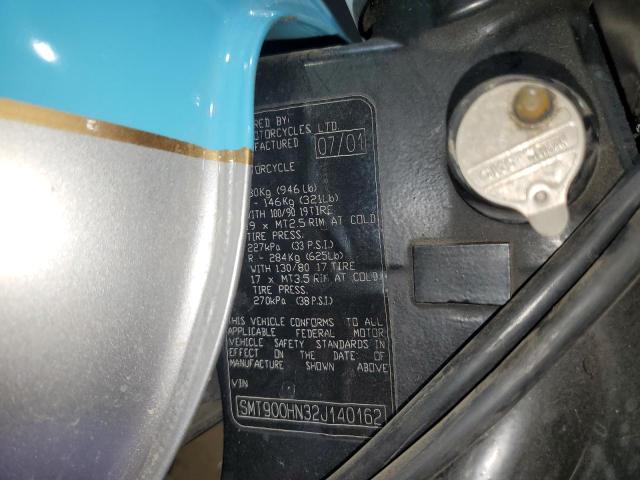 2002 TRIUMPH MOTORCYCLE BONNEVILLE - SMT900HN32J140162
