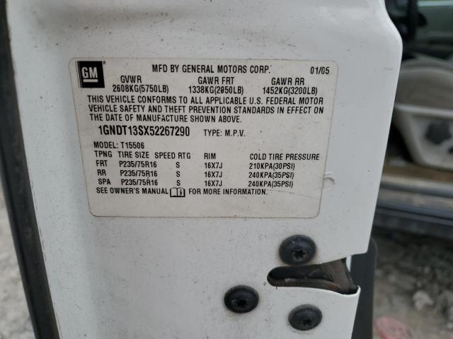 2005 Chevrolet Trailblazer Ls VIN: 1GNDT13SX52267290 Lot: 61043734