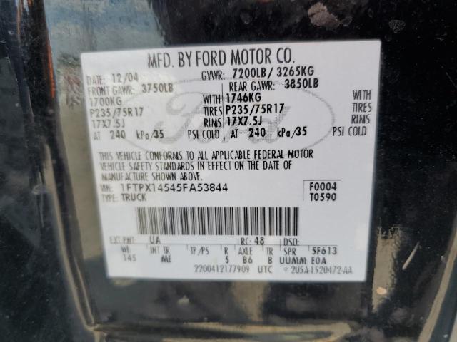 2005 Ford F150 VIN: 1FTPX14545FA53844 Lot: 61440614