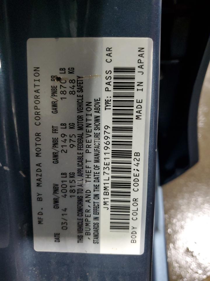 JM1BM1L73E1196979 2014 Mazda 3 Touring