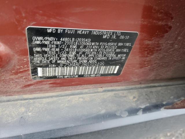 2011 Subaru Forester 2.5X VIN: JF2SHABC2BG703495 Lot: 61956054