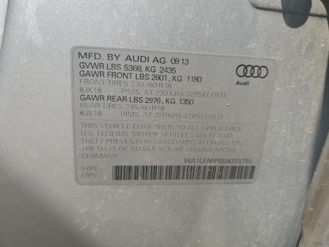 VIN WA1LFAFP5EA033755 2014 Audi Q5, Premium Plus no.12