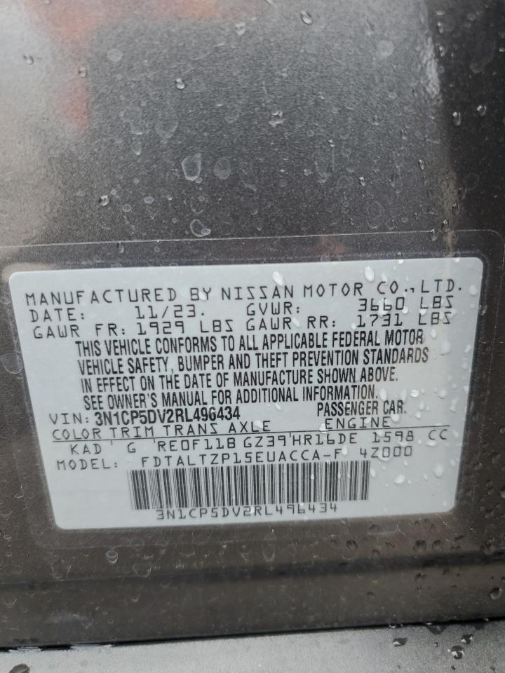 3N1CP5DV2RL496434 2024 Nissan Kicks Sr