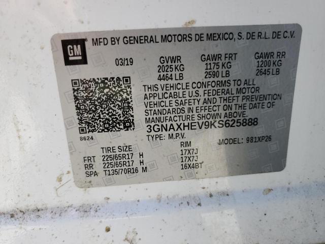 2019 CHEVROLET EQUINOX LS - 3GNAXHEV9KS625888