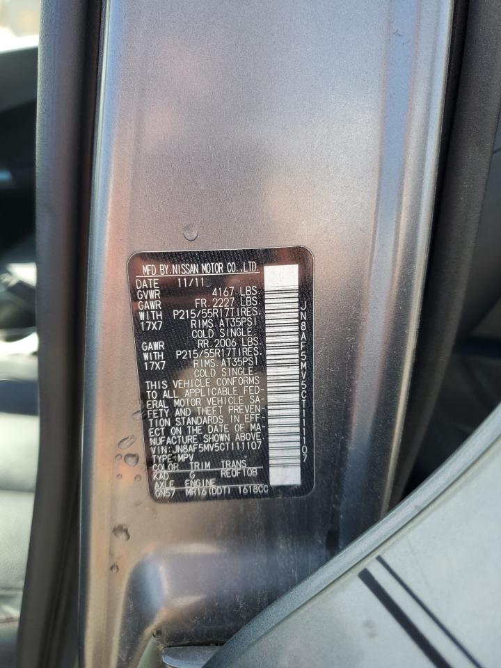 JN8AF5MV5CT111107 2012 Nissan Juke S