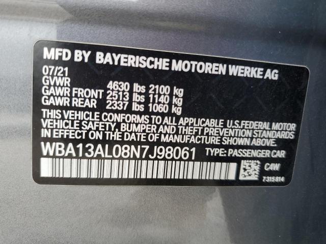 VIN WBA13AL08N7J98061 2022 BMW 2 Series, M235XI no.13